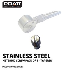 Stainless Steel Metering Screw Pack Of 1 - Tapered